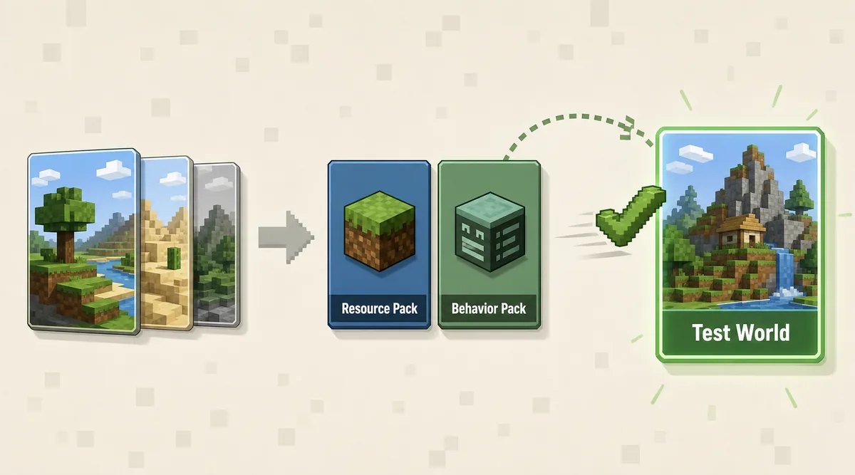 Ativação em mundo de teste Bedrock